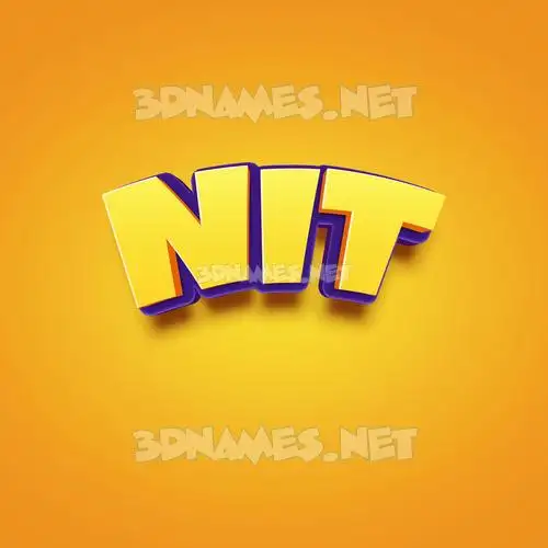 nit in Orange Toon style - 3D name wallpaper nit in Orange Toon style - 3D name wallpaper