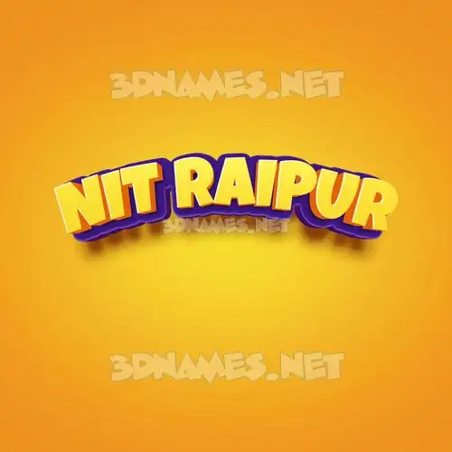 nit raipur in Orange Toon style - 3D name wallpaper nit raipur in Orange Toon style - 3D name wallpaper