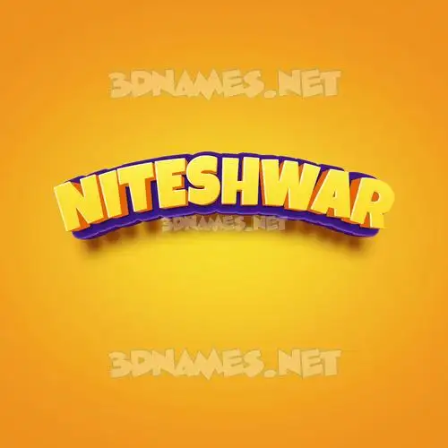niteshwar in Orange Toon style - 3D name wallpaper niteshwar in Orange Toon style - 3D name wallpaper