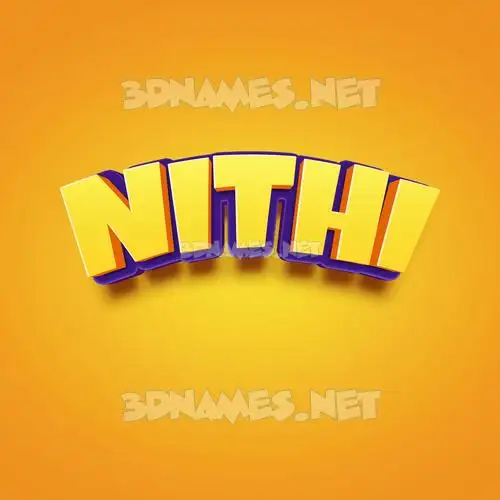nithi in Orange Toon style - 3D name wallpaper nithi in Orange Toon style - 3D name wallpaper
