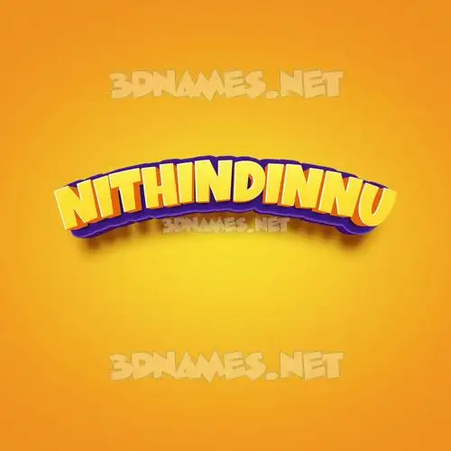 nithindinnu in Orange Toon style - 3D name wallpaper nithindinnu in Orange Toon style - 3D name wallpaper