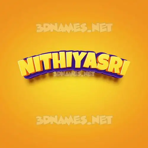 nithiyasri in Orange Toon style - 3D name wallpaper nithiyasri in Orange Toon style - 3D name wallpaper
