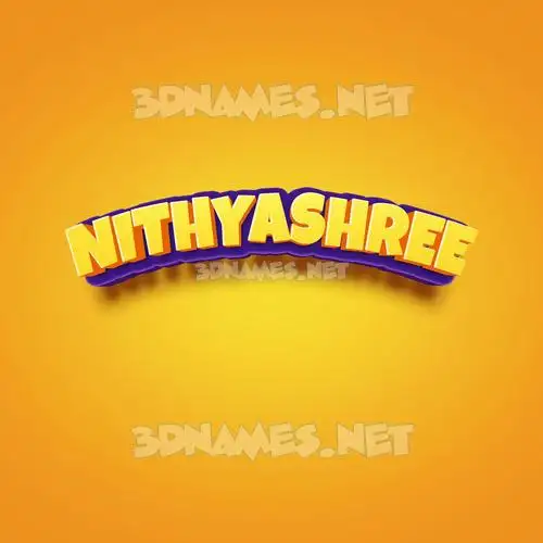 nithyashree in Orange Toon style - 3D name wallpaper nithyashree in Orange Toon style - 3D name wallpaper
