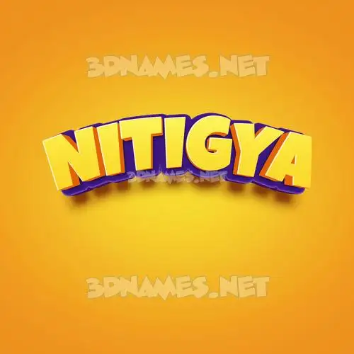 nitigya in Orange Toon style - 3D name wallpaper nitigya in Orange Toon style - 3D name wallpaper