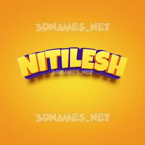 nitilesh in Orange Toon style - 3D name wallpaper nitilesh in Orange Toon style - 3D name wallpaper