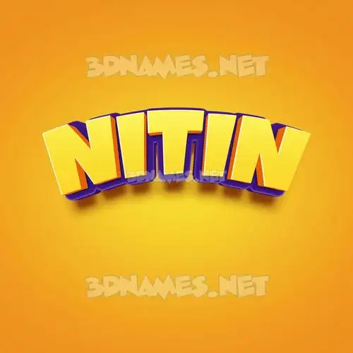 nitin in Orange Toon style - 3D name wallpaper nitin in Orange Toon style - 3D name wallpaper