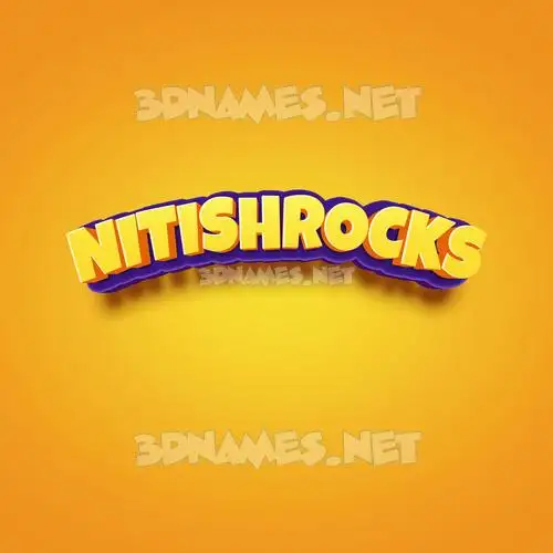 nitishrocks in Orange Toon style - 3D name wallpaper nitishrocks in Orange Toon style - 3D name wallpaper