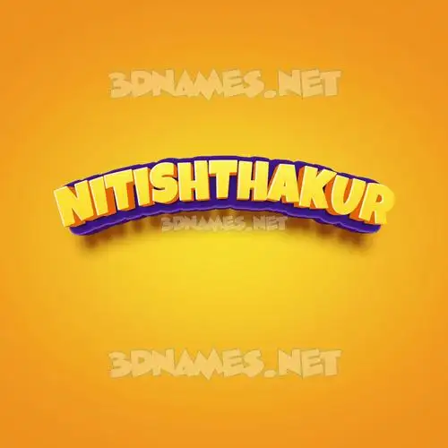 nitishthakur in Orange Toon style - 3D name wallpaper nitishthakur in Orange Toon style - 3D name wallpaper