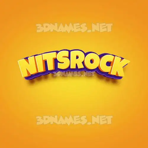 nitsrock in Orange Toon style - 3D name wallpaper nitsrock in Orange Toon style - 3D name wallpaper