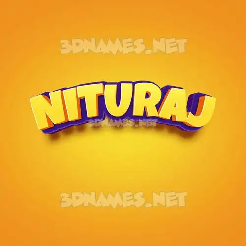 nituraj in Orange Toon style - 3D name wallpaper nituraj in Orange Toon style - 3D name wallpaper