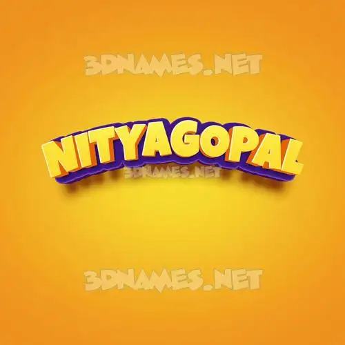 nityagopal in Orange Toon style - 3D name wallpaper nityagopal in Orange Toon style - 3D name wallpaper