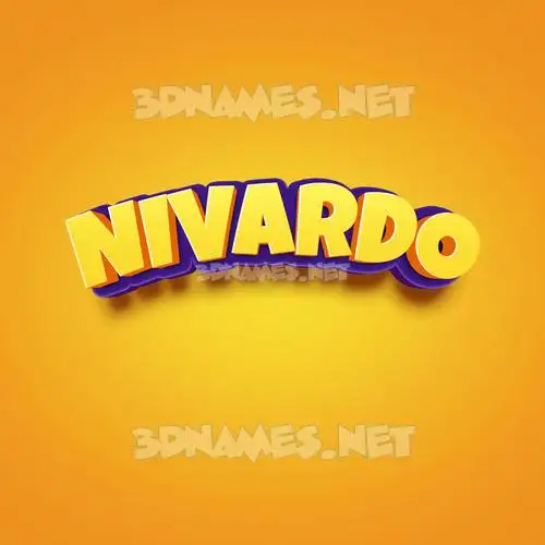 nivardo in Orange Toon style - 3D name wallpaper nivardo in Orange Toon style - 3D name wallpaper