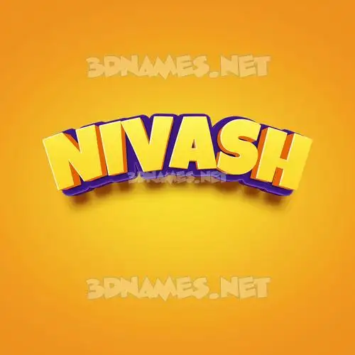nivash in Orange Toon style - 3D name wallpaper nivash in Orange Toon style - 3D name wallpaper