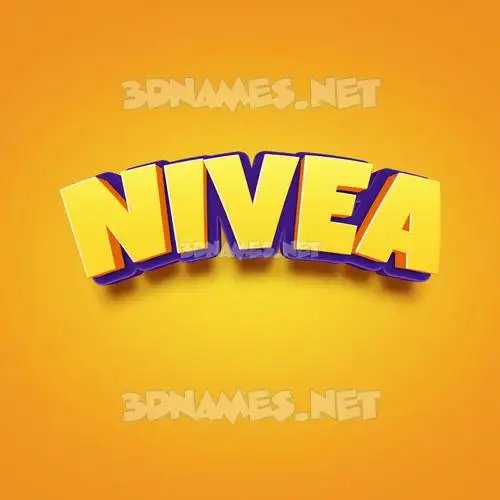 nivea in Orange Toon style - 3D name wallpaper nivea in Orange Toon style - 3D name wallpaper