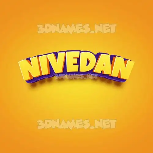 nivedan in Orange Toon style - 3D name wallpaper nivedan in Orange Toon style - 3D name wallpaper