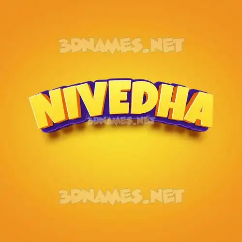 nivedha in Orange Toon style - 3D name wallpaper nivedha in Orange Toon style - 3D name wallpaper