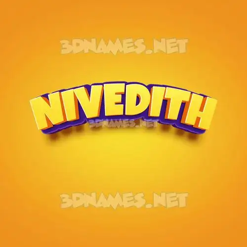 nivedith in Orange Toon style - 3D name wallpaper nivedith in Orange Toon style - 3D name wallpaper