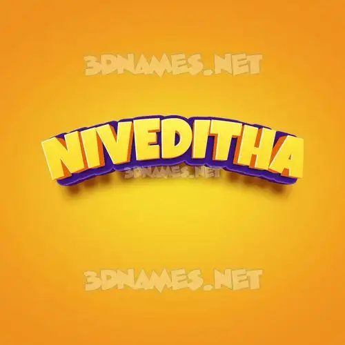 niveditha in Orange Toon style - 3D name wallpaper niveditha in Orange Toon style - 3D name wallpaper