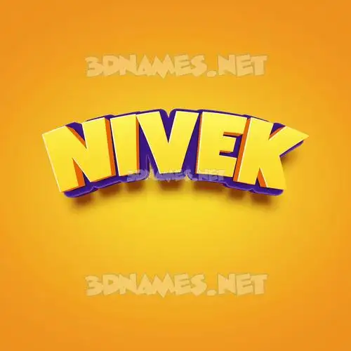 nivek in Orange Toon style - 3D name wallpaper nivek in Orange Toon style - 3D name wallpaper