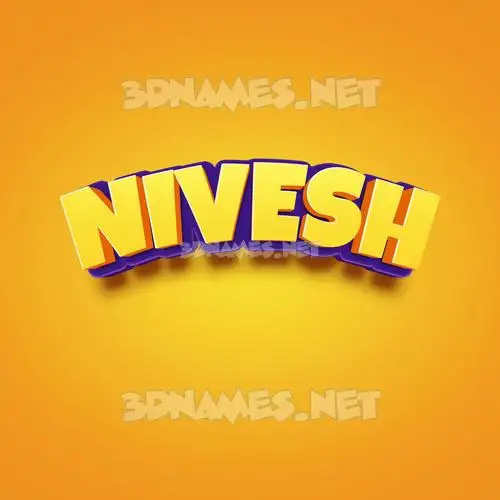 nivesh in Orange Toon style - 3D name wallpaper nivesh in Orange Toon style - 3D name wallpaper