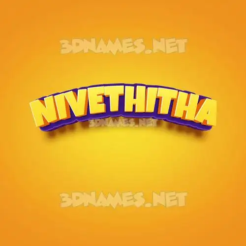 nivethitha in Orange Toon style - 3D name wallpaper nivethitha in Orange Toon style - 3D name wallpaper
