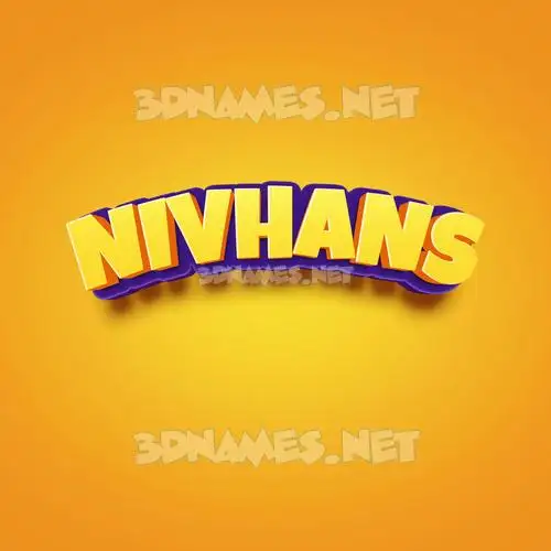 nivhans in Orange Toon style - 3D name wallpaper nivhans in Orange Toon style - 3D name wallpaper