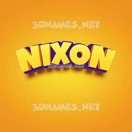 nixon in Orange Toon style - 3D name wallpaper nixon in Orange Toon style - 3D name wallpaper