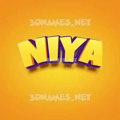 niya in Orange Toon style - 3D name wallpaper niya in Orange Toon style - 3D name wallpaper