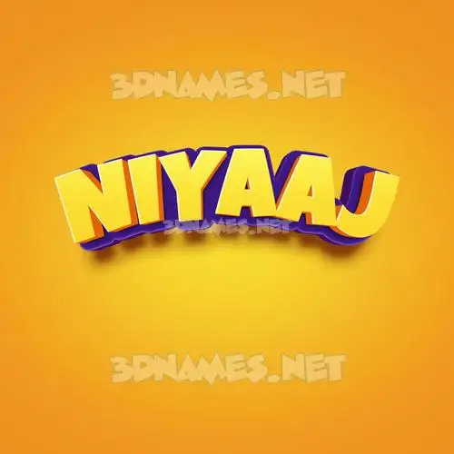 niyaaj in Orange Toon style - 3D name wallpaper niyaaj in Orange Toon style - 3D name wallpaper