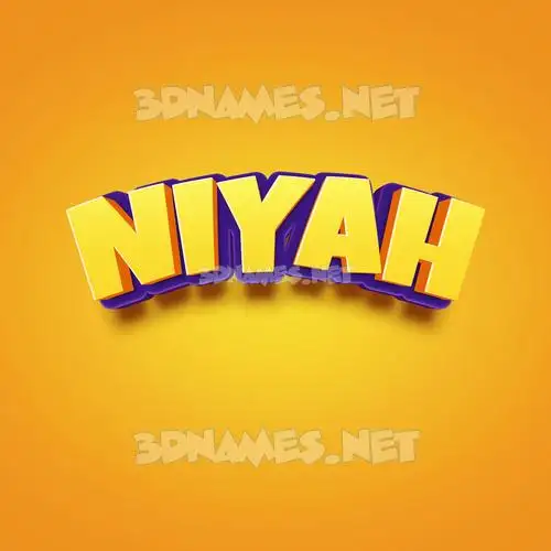 niyah in Orange Toon style - 3D name wallpaper niyah in Orange Toon style - 3D name wallpaper