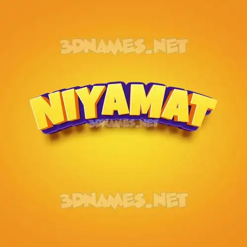 niyamat in Orange Toon style - 3D name wallpaper niyamat in Orange Toon style - 3D name wallpaper