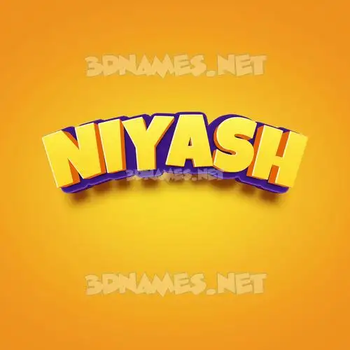 niyash in Orange Toon style - 3D name wallpaper niyash in Orange Toon style - 3D name wallpaper