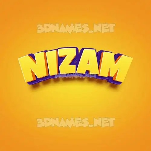 nizam in Orange Toon style - 3D name wallpaper nizam in Orange Toon style - 3D name wallpaper