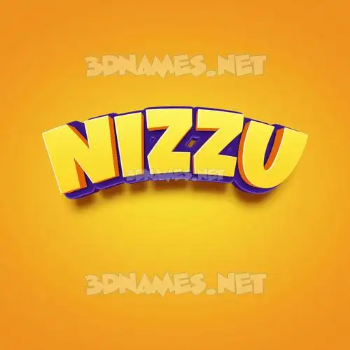 nizzu in Orange Toon style - 3D name wallpaper nizzu in Orange Toon style - 3D name wallpaper