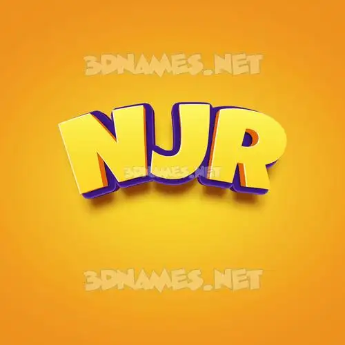 njr in Orange Toon style - 3D name wallpaper njr in Orange Toon style - 3D name wallpaper