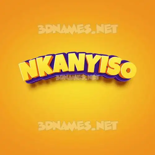 nkanyiso in Orange Toon style - 3D name wallpaper nkanyiso in Orange Toon style - 3D name wallpaper