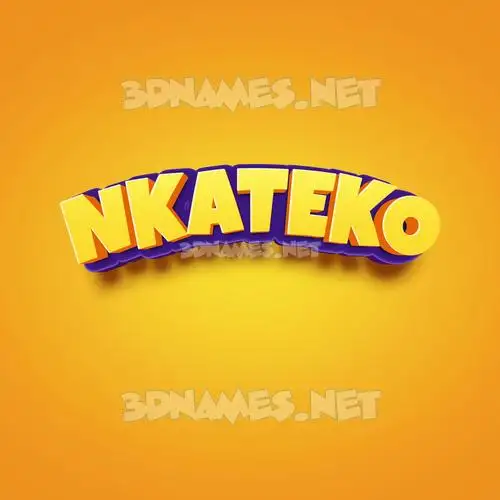 nkateko in Orange Toon style - 3D name wallpaper nkateko in Orange Toon style - 3D name wallpaper