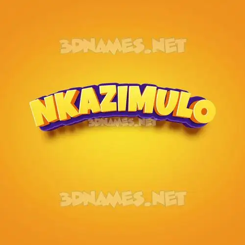nkazimulo in Orange Toon style - 3D name wallpaper nkazimulo in Orange Toon style - 3D name wallpaper