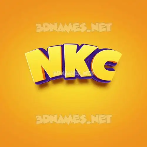 nkc in Orange Toon style - 3D name wallpaper nkc in Orange Toon style - 3D name wallpaper