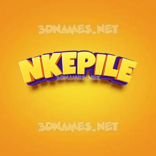 nkepile in Orange Toon style - 3D name wallpaper nkepile in Orange Toon style - 3D name wallpaper