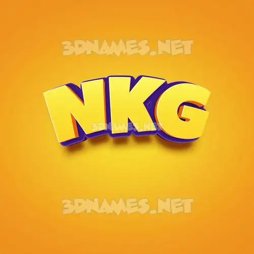 nkg in Orange Toon style - 3D name wallpaper nkg in Orange Toon style - 3D name wallpaper