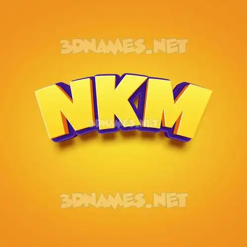nkm in Orange Toon style - 3D name wallpaper nkm in Orange Toon style - 3D name wallpaper