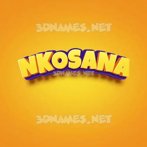 nkosana in Orange Toon style - 3D name wallpaper nkosana in Orange Toon style - 3D name wallpaper