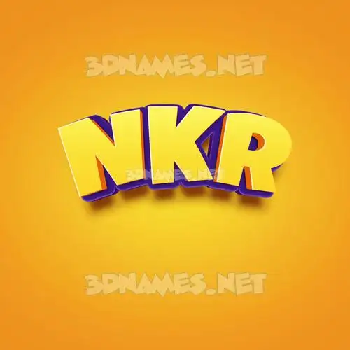 nkr in Orange Toon style - 3D name wallpaper nkr in Orange Toon style - 3D name wallpaper