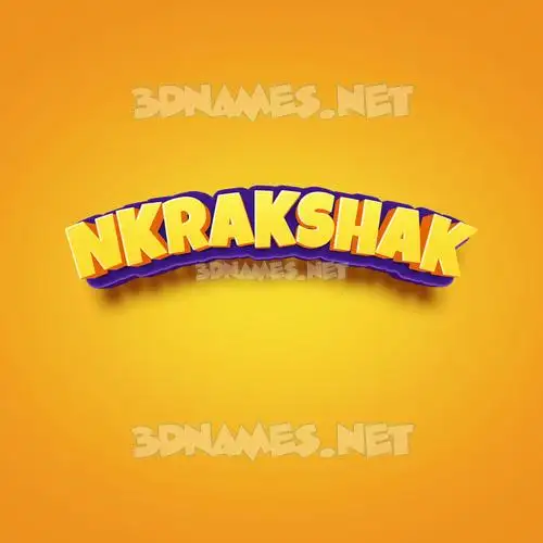 nkrakshak in Orange Toon style - 3D name wallpaper nkrakshak in Orange Toon style - 3D name wallpaper