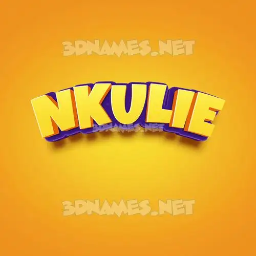 nkulie in Orange Toon style - 3D name wallpaper nkulie in Orange Toon style - 3D name wallpaper