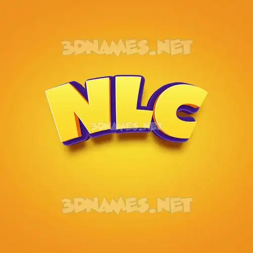 nlc in Orange Toon style - 3D name wallpaper nlc in Orange Toon style - 3D name wallpaper