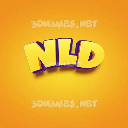 nld in Orange Toon style - 3D name wallpaper nld in Orange Toon style - 3D name wallpaper