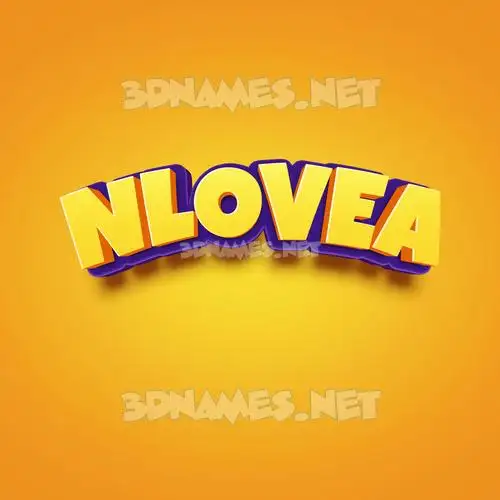 nlovea in Orange Toon style - 3D name wallpaper nlovea in Orange Toon style - 3D name wallpaper