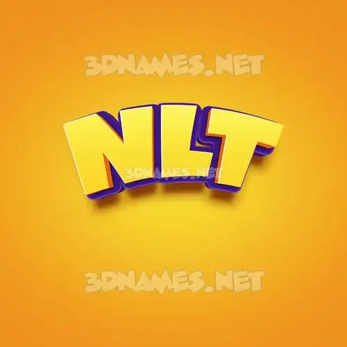 nlt in Orange Toon style - 3D name wallpaper nlt in Orange Toon style - 3D name wallpaper